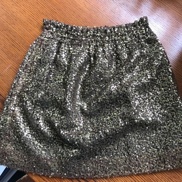 J. Crew gold sequin skirt - Picture 6 of 9